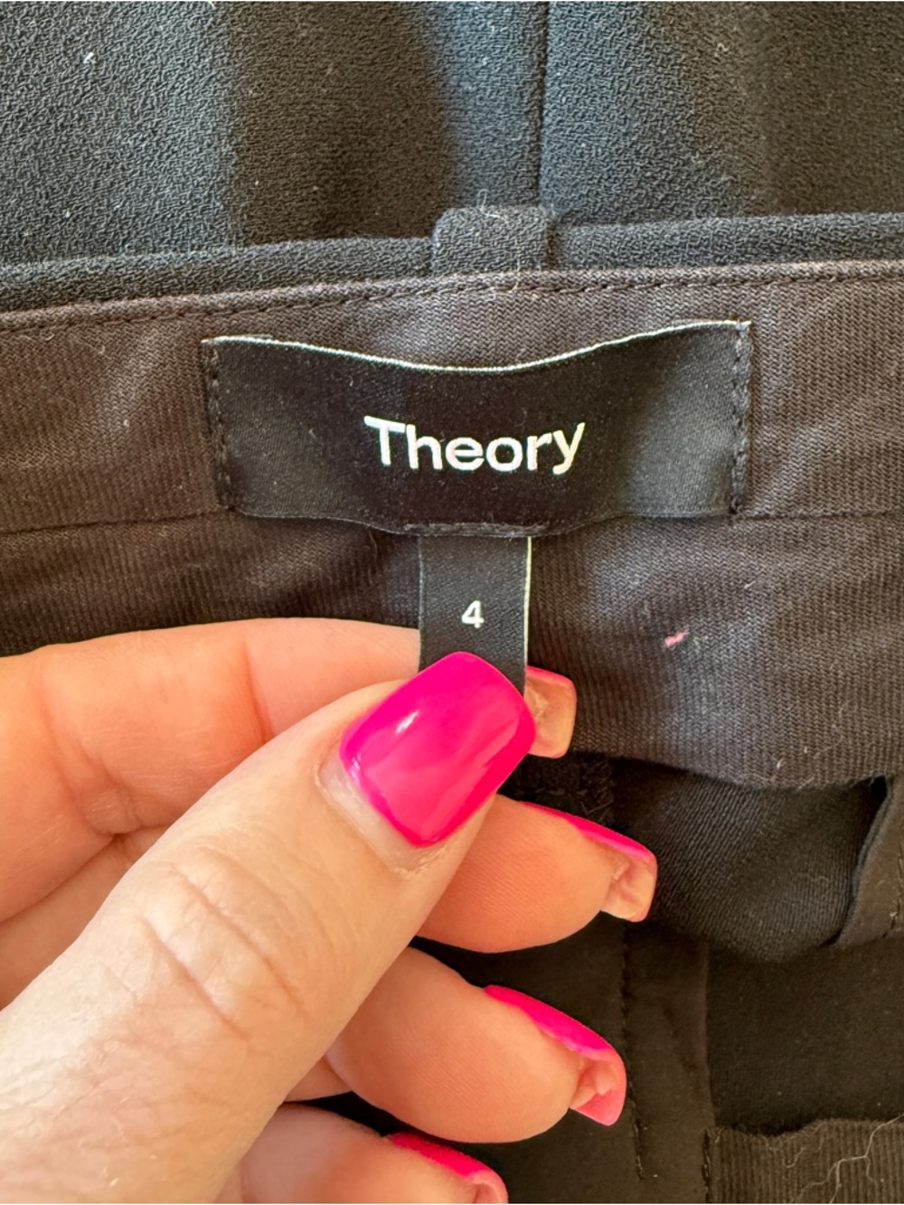 Theory Black Wide-Leg Pants - Picture 10 of 13